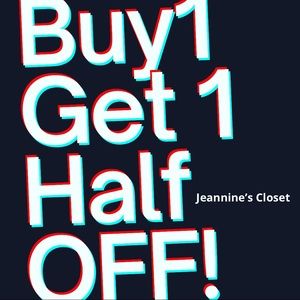 Buy One Get One Half OFF Sale! Today Only, 9/28/20